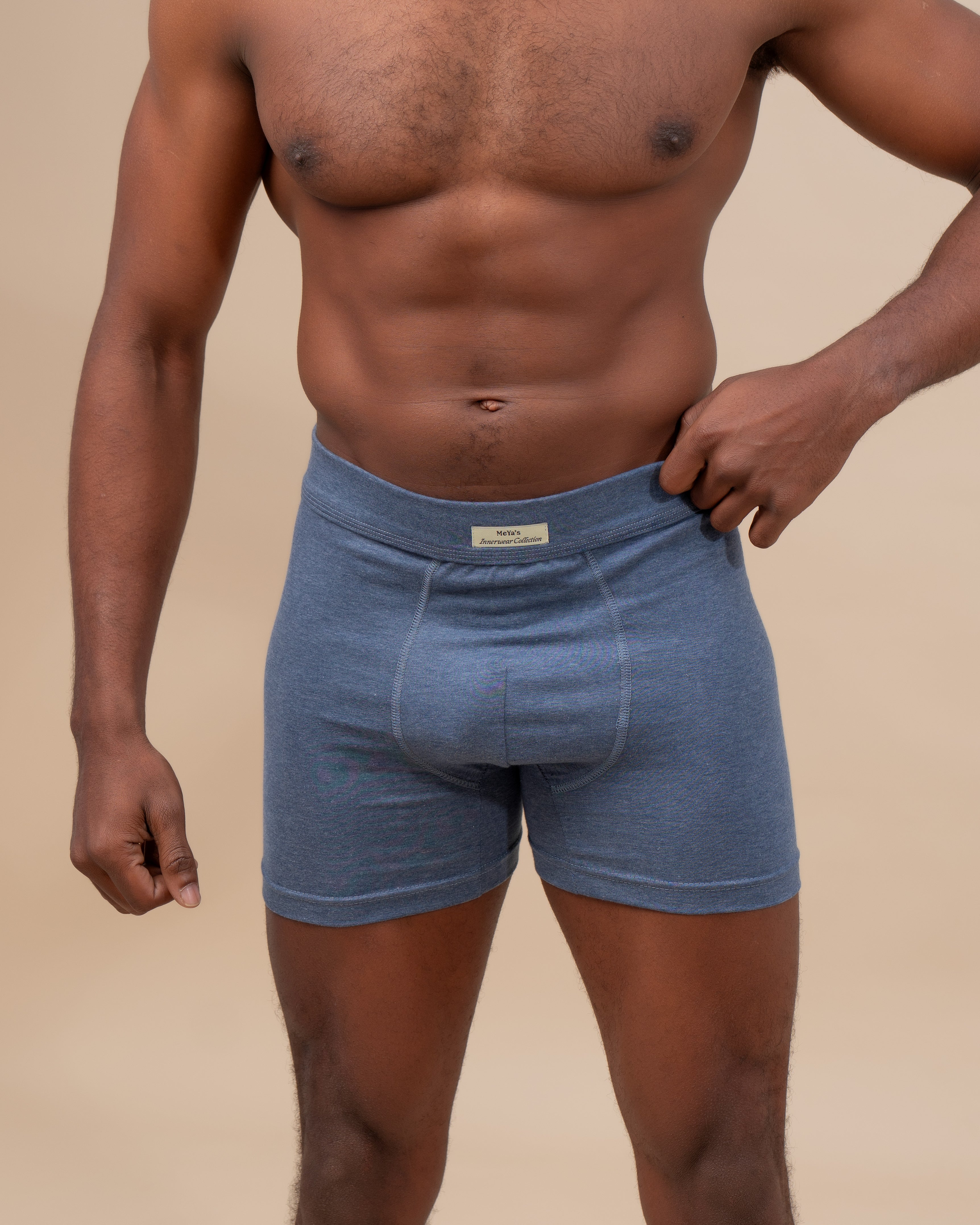 3-Pack River Stone Pure Cotton Boxer Briefs