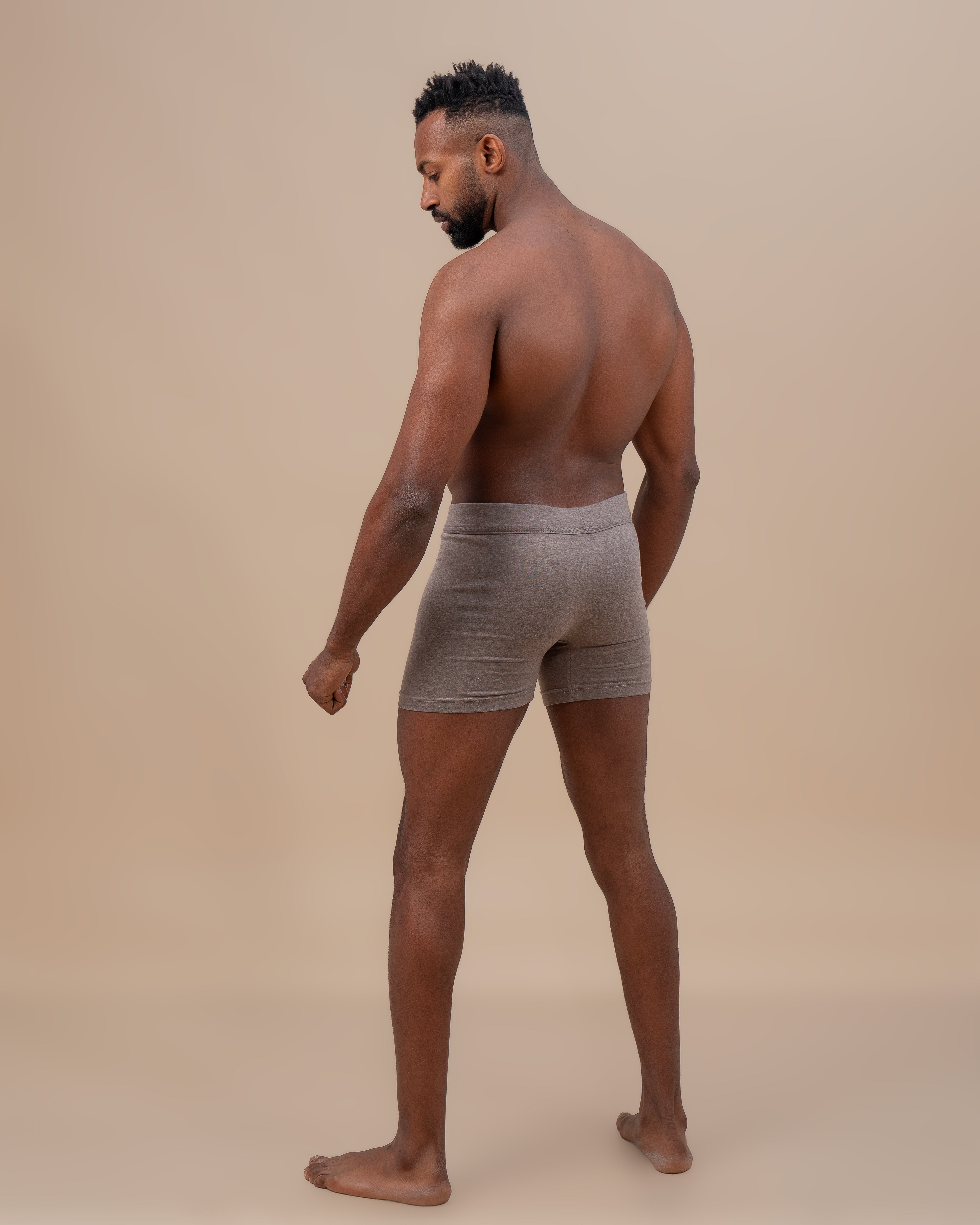 3-Pack River Stone Pure Cotton Boxer Briefs