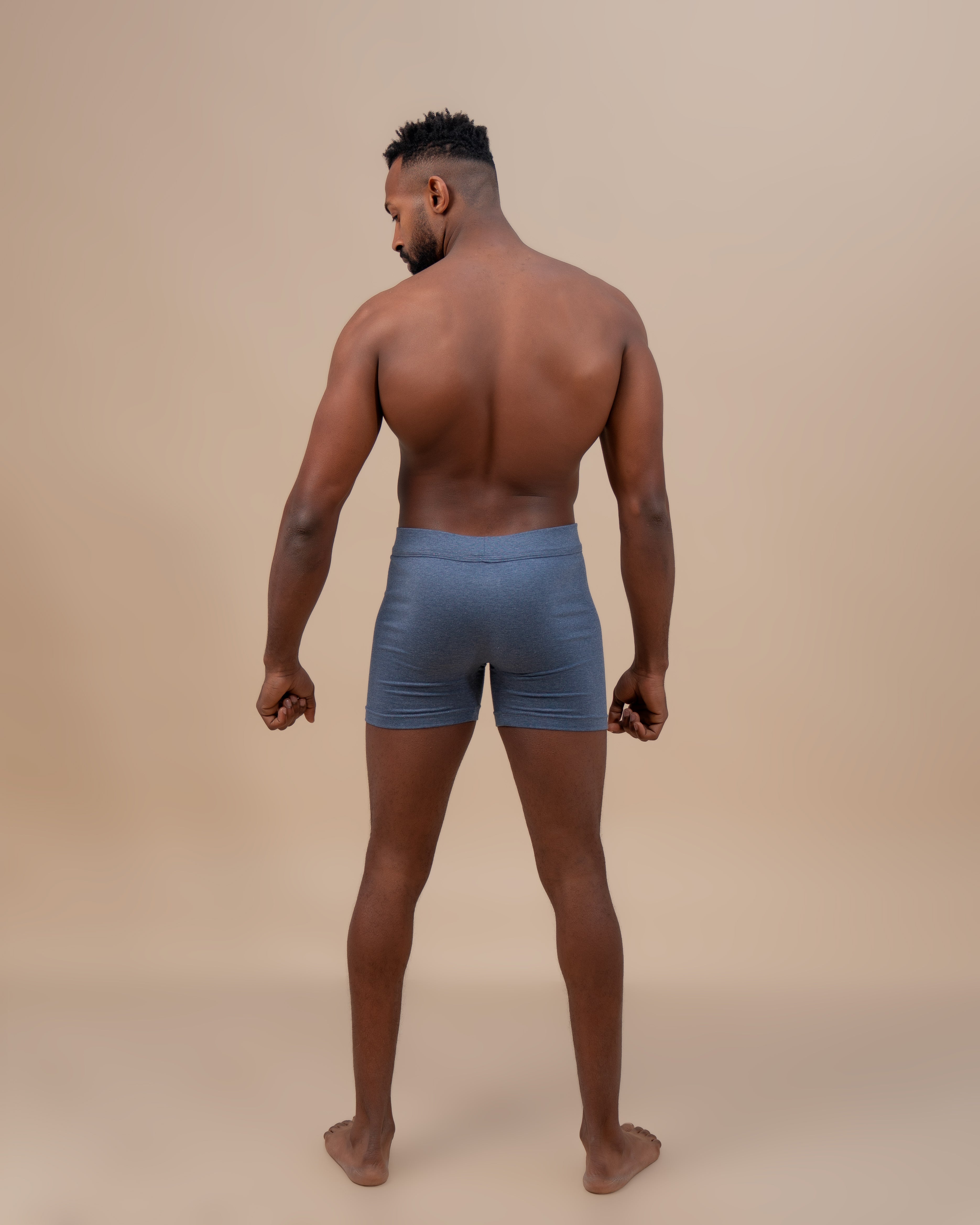 3-Pack Glacial Forest Pure Black Cotton Boxer Briefs