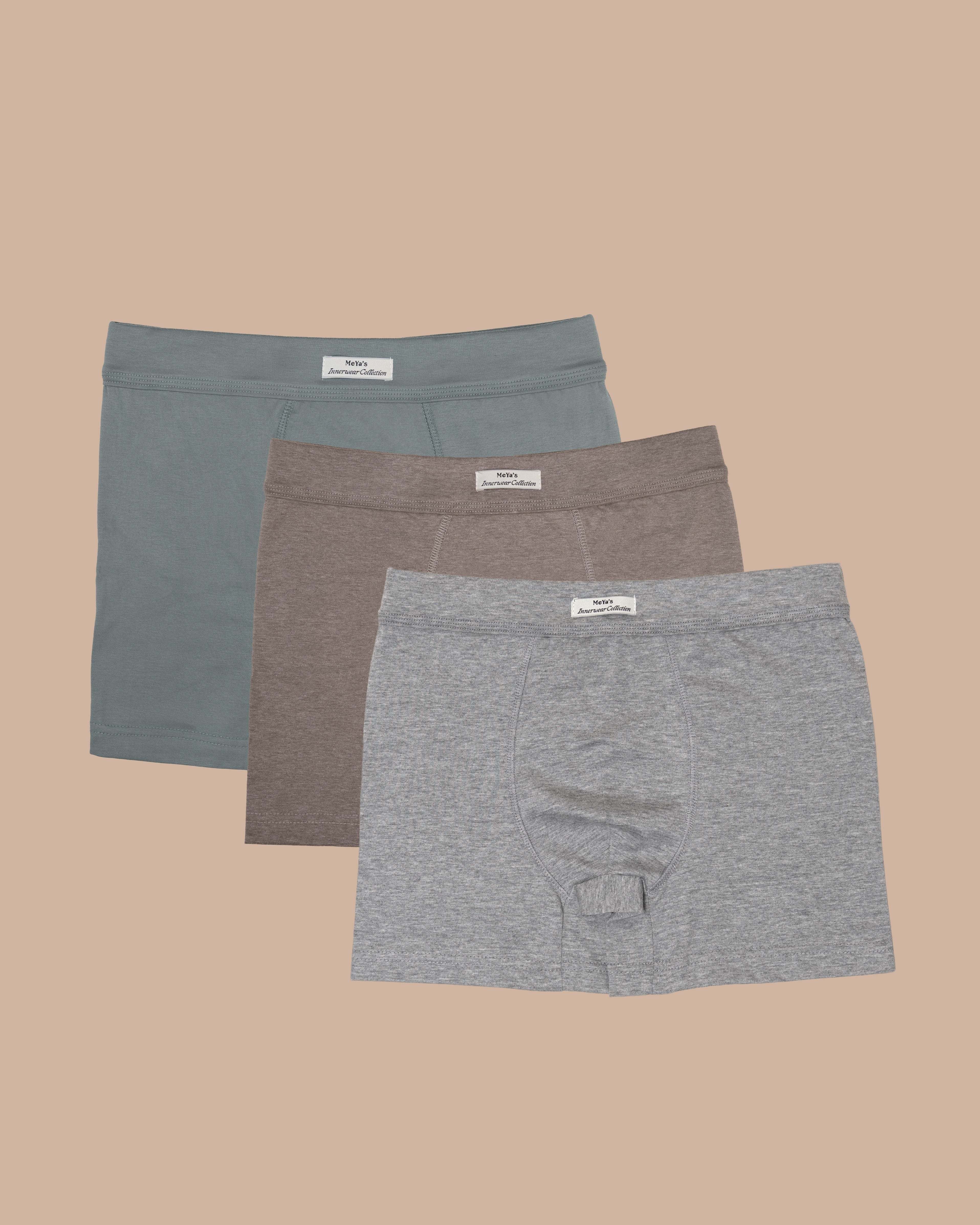 3-Pack Highland Moor Pure Cotton Boxer Briefs