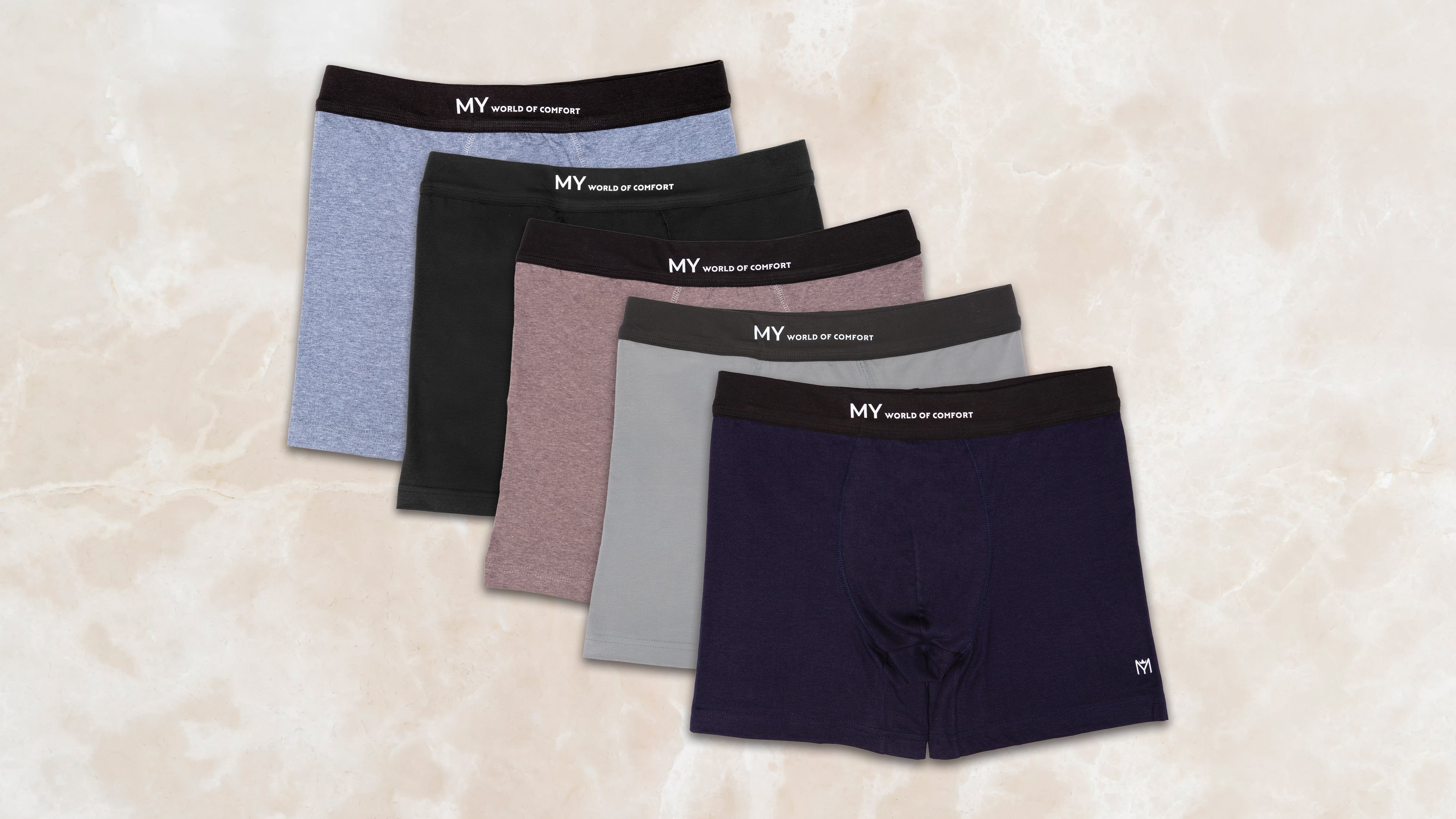 Cotton 5-Pack Black Band Boxer Size L